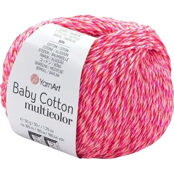 Příze Yarn Art Baby Cotton Multicolor 5214 Pink Pletací příze