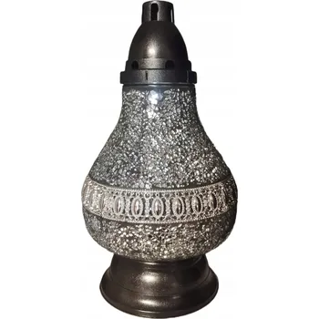 Svíčka Hřbitovní Svíčka svíčka Ilumini stříbrná 36 cm, více než 75 h