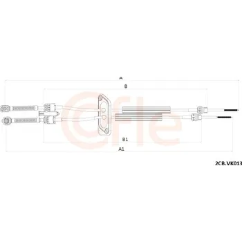 Tažné lanko, ruční převodovka, 92.2CB.VK013
