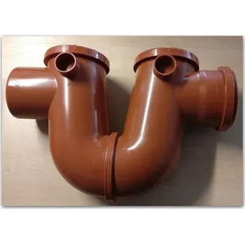 Sifon Protizápachový sifon DN 100 KG s čistícími otvory a ovzdušněním