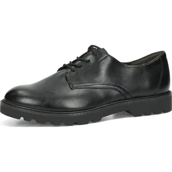 Dámské polobotky Tamaris dámské každodenní polobotky na šněrování - černé