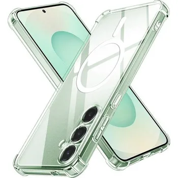 Pouzdro na mobilní telefon Techsuit Shockproof MagSafe průhledný obal, Samsung Galaxy S25 Plus