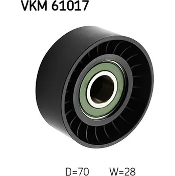 Vratna/vodici kladka, klinovy zebrovy remen, VKM 61017