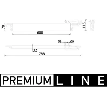 Chladič motoru Olejový chladič, motorový olej, CLC 224 000P