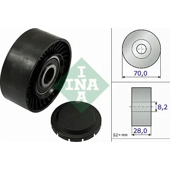 Vratna/vodici kladka, klinovy zebrovy remen, 532 0468 10