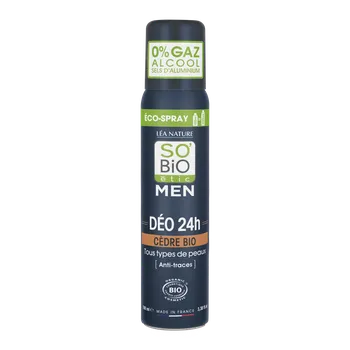 SO’BiO étic Deodorant přírodní ECO SPRAY 24h MEN - cedr BIO (100 ml)