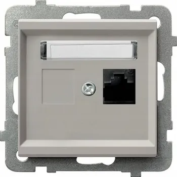 Elektrická zásuvka Internetová zásuvka nástěnná Ospel béžová