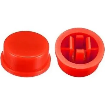 Knoflík pro mikrospínač, červený, 8 mm