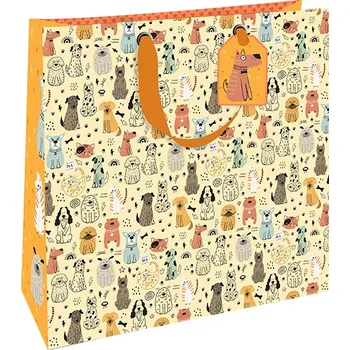 Dárková taška Nekupto Dárková taška velká luxusní Svět chlupáčů