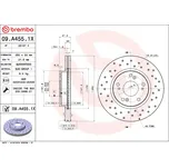 Brzdový kotouč, 09.A455.1X