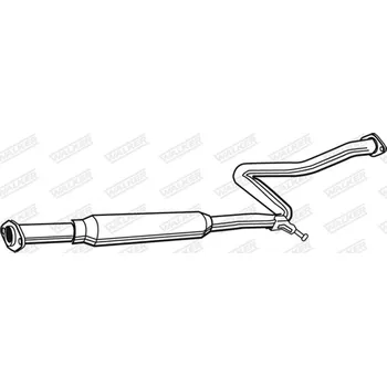 Tlumič výfuku Střední tlumič výfuku, 21230