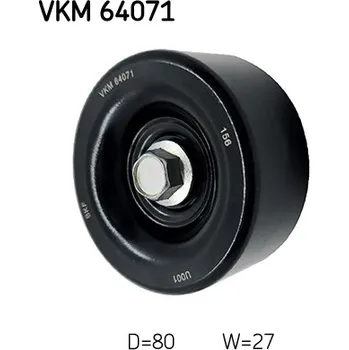 Vratna/vodici kladka, klinovy zebrovy remen, VKM 64071