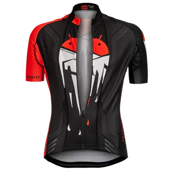 Cyklistické oblečení Wear Gear Wear-Gear pánský cyklistický dres Bad Android červený Velikost: S