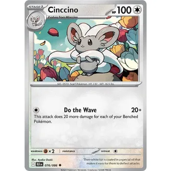 Sběratelská karetní hra Cinccino 076/086 - Black Bolt Typ karty: Non-Holo