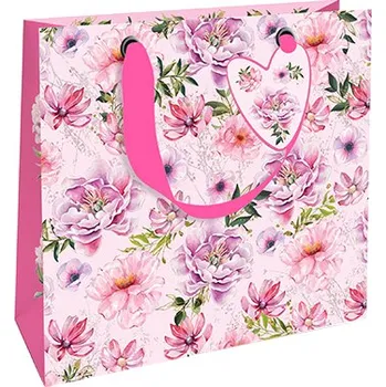 Dárková taška Nekupto Dárková taška malá luxusní Květinový sen