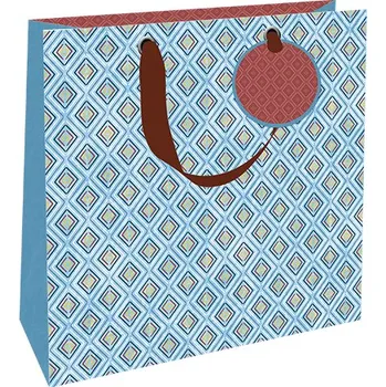 Dárková taška Nekupto Dárková taška střední luxusní Barevná mozaika