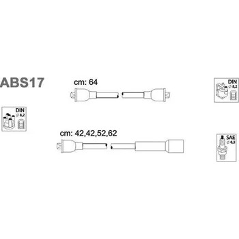 Zapalovací kabel Sada kabelů pro zapalování, ABS17