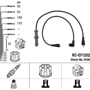 Zapalovací kabel Sada kabelů pro zapalování, 9166