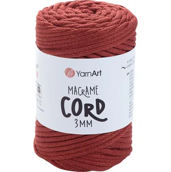 Yarn Art Macrame Cord 3 mm 85 m 785 Light Red Šňůra