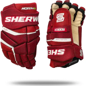 Hokejové rukavice Rukavice Sherwood Rekker Morph 1 SR, Senior, 14", červená Sherwood