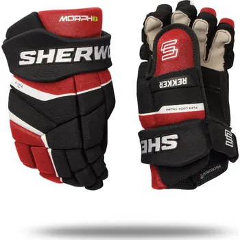 Hokejové rukavice Rukavice Sherwood Rekker Morph 2 JR, Junior, 11", černá-červená-bílá Sherwood
