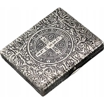 IMCO velká pouzdro na cigarety s logem IMCO, krásný vzor s křížem, černé