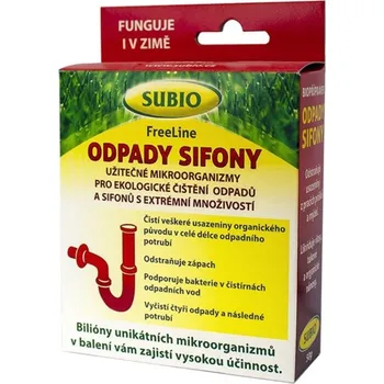 Čistič septiku a jímky Subio Bakterie do odpadů a sifonů 50 g