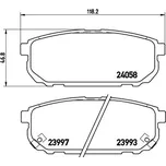 Sada brzdových destiček, kotoučová brzda, P 30 023