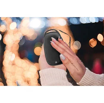 Powerbanka Reklamní PowerPalm power banka s ohřívačem rukou, černá