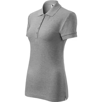 Dámské tričko MALFINI DOPRODEJ! Polokošile COTTON LADY 170g, v.XL, XXL Velikost XL tmavě šedý melír