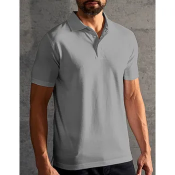 EXCD by Promodoro Pracovní vysokogramážová piké polokošile s bočními švy Barva: šedá světlá, Velikost: 5XL E4400