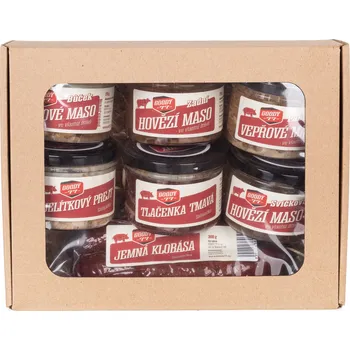 Dárkový potravinový koš Goody 77 - Dárkový balíček velký - maso ve vlastní šťávě