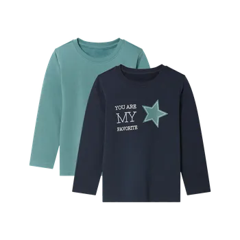 Chlapecké tričko lupilu® Chlapecké termo triko s dlouhými rukávy, 2 kusy (navy modrá / tyrkysová, 86/92)