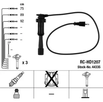 Zapalovací kabel Sada kabelů pro zapalování, 44335