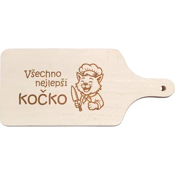 Kuchyňské prkénko Prkénko Všechno nejlepší kočko