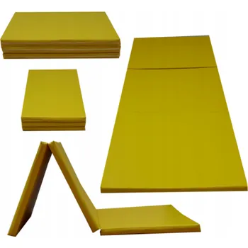 Matrace FITMANIA Gymnastická matrace žlutá 195/85/5 CM - REHABILITAČNÍ