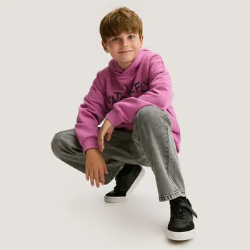 Chlapecká mikina Reserved - Bavlněná mikina s kapucí - orchidejová - 994FJ-40X - 994FJ-40X-116