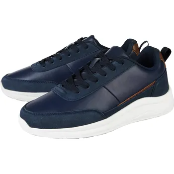 Pánské polobotky esmara® Pánská kožená volnočasová obuv (navy modrá, 43)