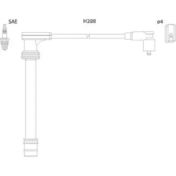 Zapalovací kabel Sada kabelů pro zapalování, 134518