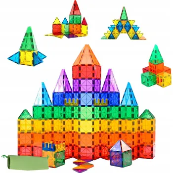 ostatní stavebnice Magnetické stavební destičky 40 KS STEM Skládací hračky Magnety Hračka