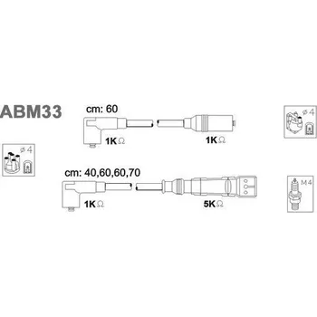 Zapalovací kabel Sada kabelů pro zapalování, ABM33