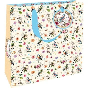 Dárková taška Nekupto Dárková taška střední luxusní Ptačí serenáda