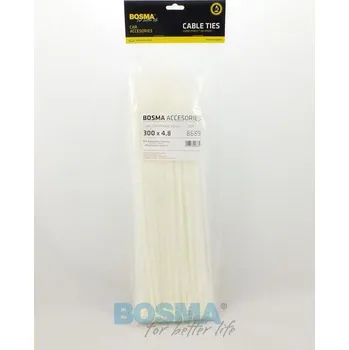 Stahovací páska Stahovací pásky bílé - 300 x 4,8, 8689