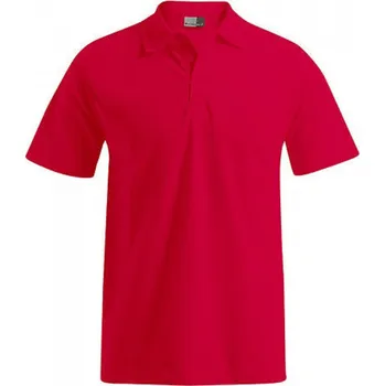 Pánské tričko EXCD by Promodoro Pracovní vysokogramážová piké polokošile s bočními švy Barva: červená ohnivá, Velikost: XL E4400