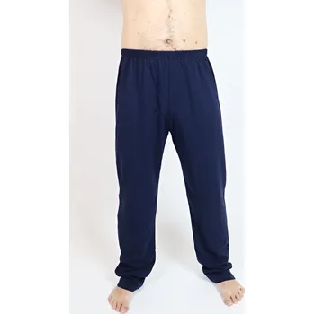 Pánské oblečení Pánské samostatné kalhoty C2 dlouhé Rozárka tmavě modré Barva: tmavě modrá, Velikost: 5XL