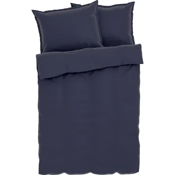 Povlečení LIVARNO home Saténové ložní povlečení, 200 x 220 cm, 70 x 90 cm (modrá)