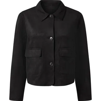 esmara® Dámská velurová bunda (černá, S(36/38))