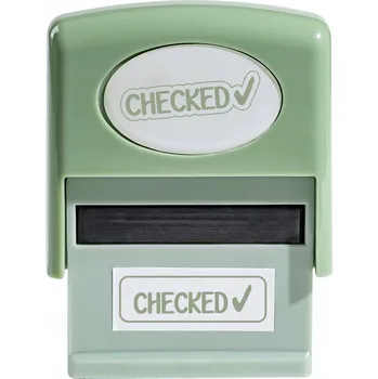 RAZÍTKO S NÁPISEM CHECKED ŠKOLNÍ RAZÍTKO PRO UČITELE / UČITELKU