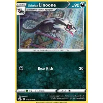 Volný čas Pokémon FST 160/264 Galarian Linoone - Fusion Strike Stav: Near Mint, Verze: NORMAL