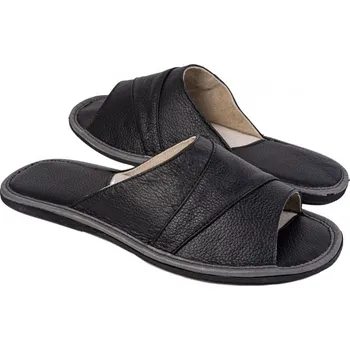 Pánské pantofle GEPARD kožené pantofle ju34b černá Velikost: 46